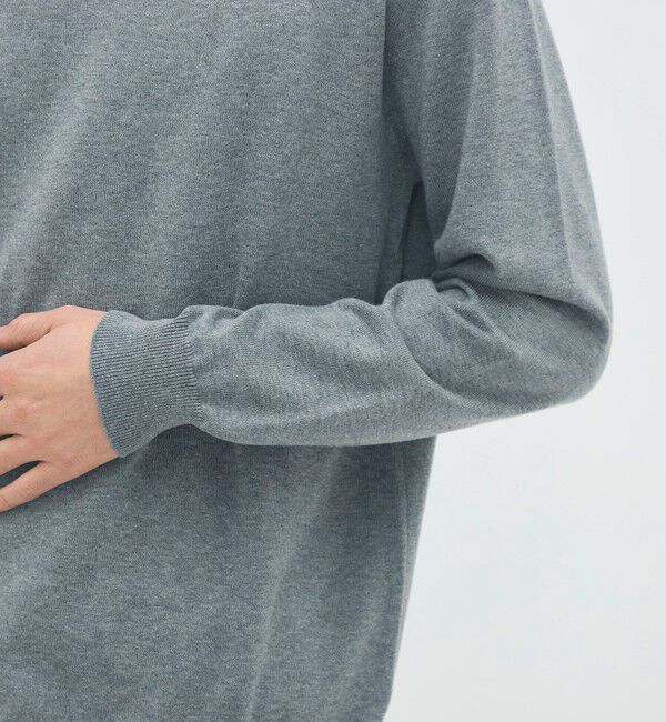 CABaN「コットンカシミヤ プレーンモックネックプルオーバー」|ニット・セーター|