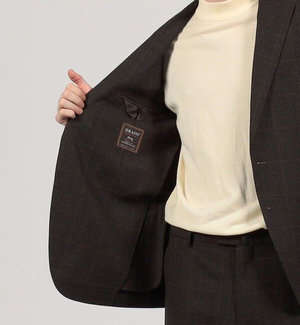 TOMORROWLAND MENS「ウールナチュラルストレッチ シングルブレステッド 2Bジャケット DRAGO」|テーラードジャケット|