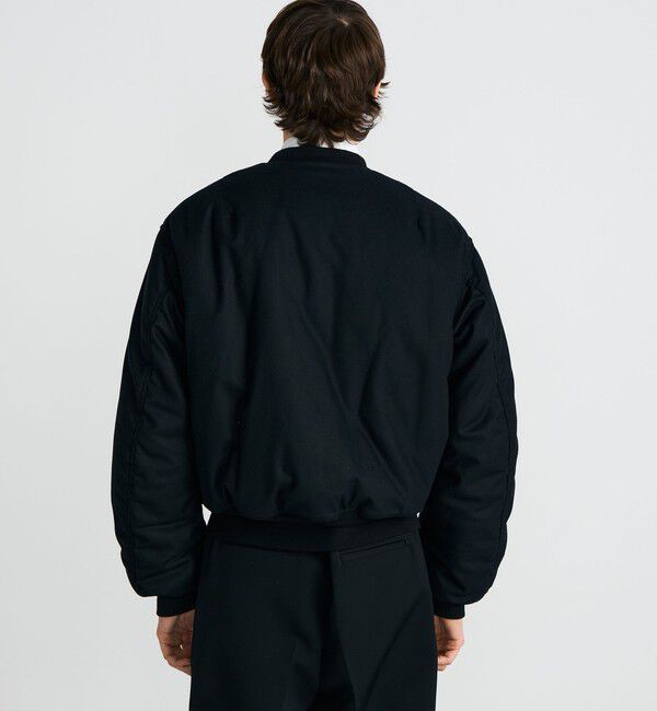 Edition「Super120's カレッジフラノ MA-1ブルゾン」|ブルゾン・スタジャン|