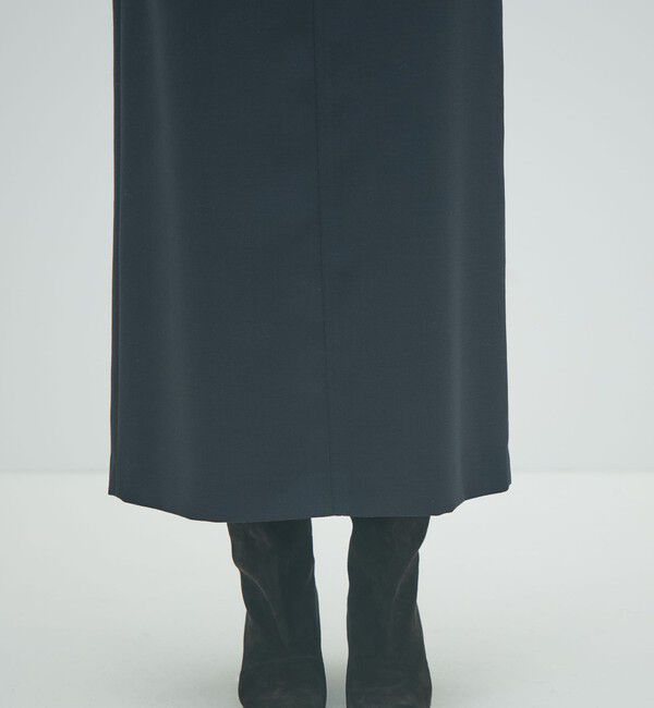 MACPHEE「ウールブレンドジョーゼット Iラインワンピース」|ワンピース|