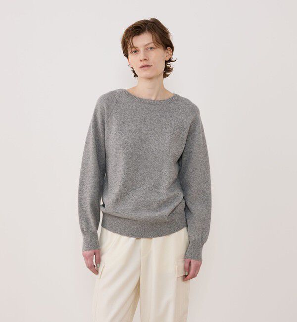 GALERIE VIE「スエットニット クルーネックプルオーバー」|ニット・セーター|