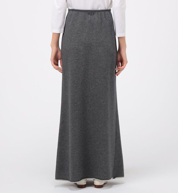 GALERIE VIE「スーピマコットンカシミヤ Aラインマキシスカート」|フレア|
