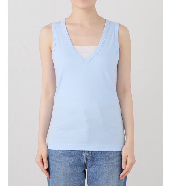  「ONIT COTTON RIB V-NECK TANK TOP 25SSON186：タンクトップ」|Tシャツ・カットソー|