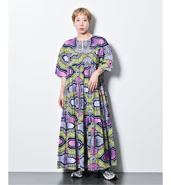  「AFRICAN WAX PRINT DRESS：ワンピース」|ワンピース|