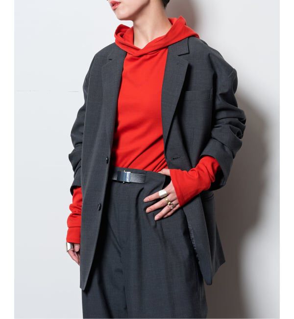  「HOODIE カットソー」|Tシャツ・カットソー|レッド