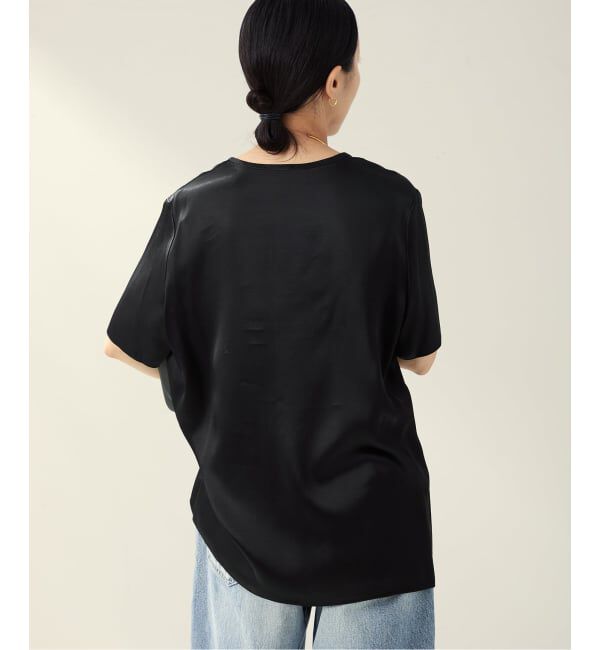 Plage「R&rsquo;IAM サテンチュニックTシャツ」|シャツ・ブラウス|