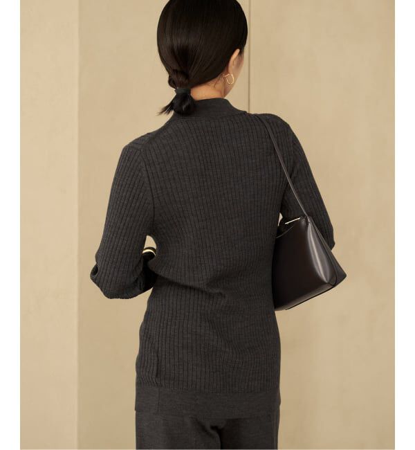 Plage「Collar Wide Rib カーディガン」|カーディガン|