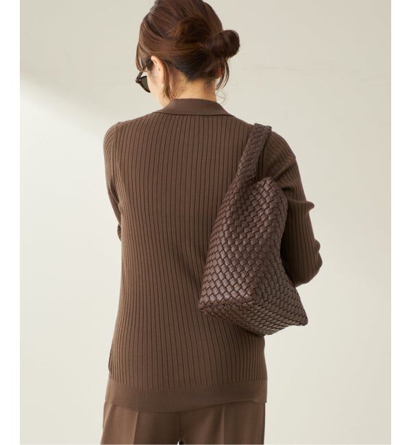 Plage「Collar Wide Rib カーディガン」|カーディガン|