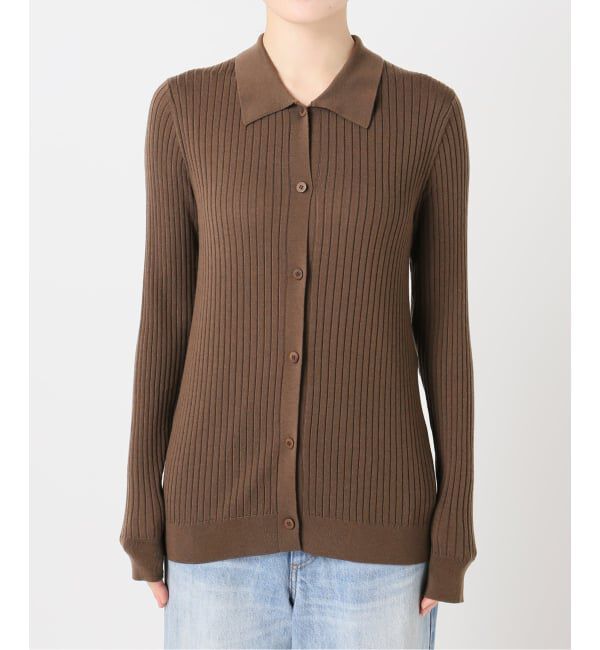 Plage「Collar Wide Rib カーディガン」|カーディガン|