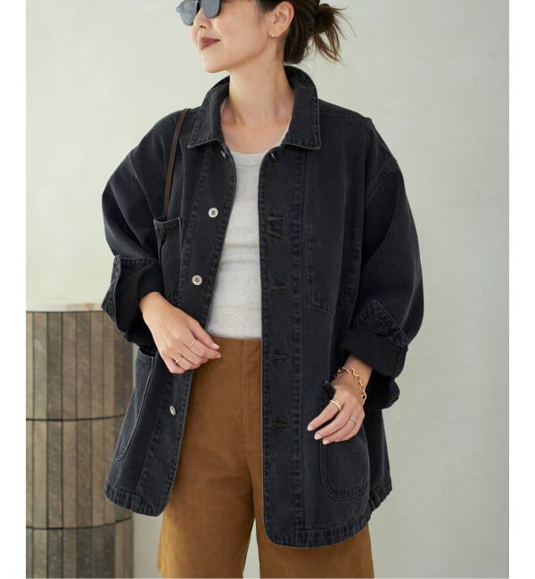 Plage「《一部カラーWEB限定追加》coverall 4」|デニムジャケット|