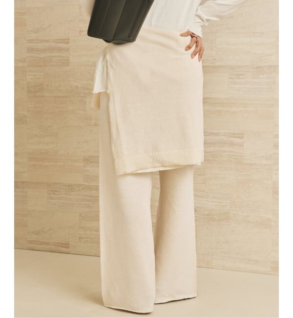 Plage「《予約》organic linen 混 ニットパンツ」|その他|