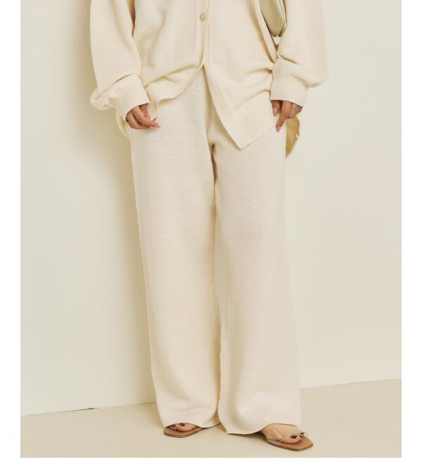 Plage「《予約》organic linen 混 ニットパンツ」|その他|