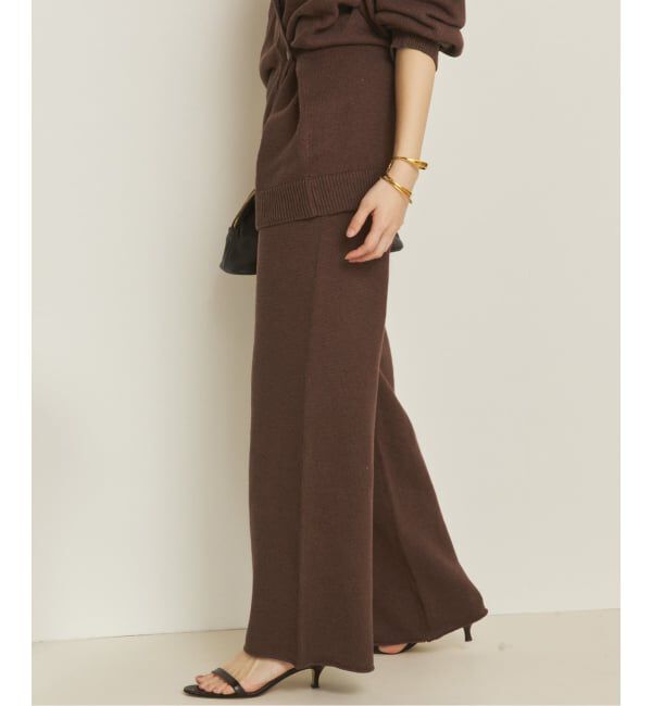 Plage「《予約》organic linen 混 ニットパンツ」|その他|