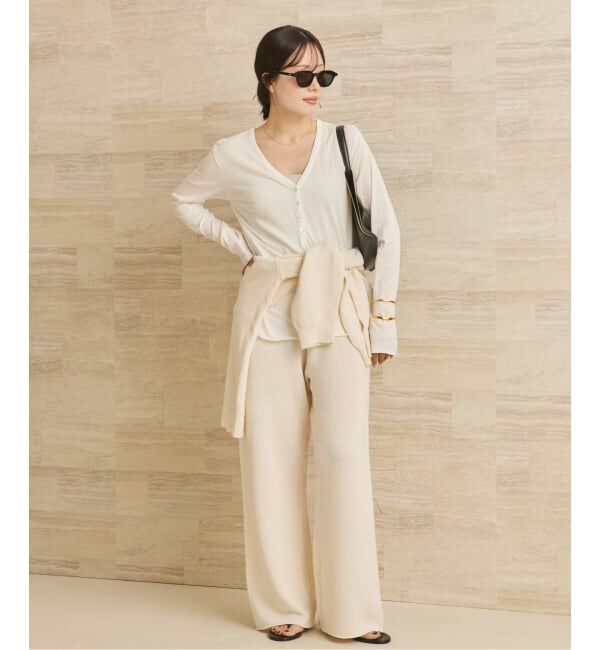 Plage「《予約》organic linen 混 ニットパンツ」|その他|