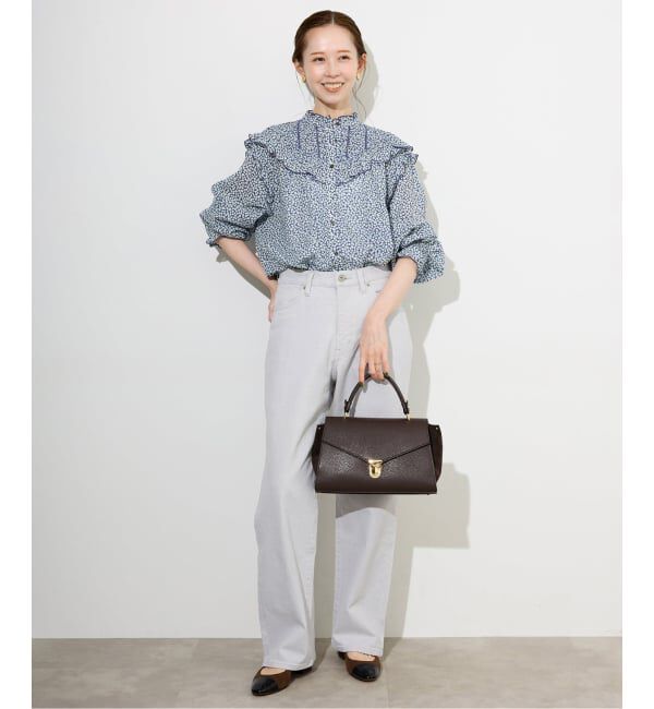 SLOBE IENA「《WEB・一部店舗限定/追加》フリルピンタックブラウス」|シャツ・ブラウス|