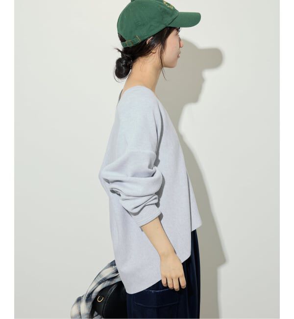 SLOBE IENA「スムースオーバーVネックニット」|ニット・セーター|