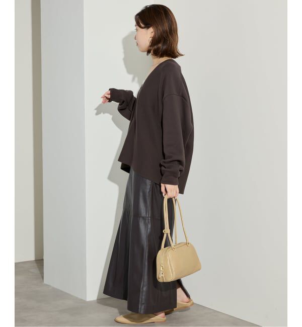 SLOBE IENA「スムースオーバーVネックニット」|ニット・セーター|