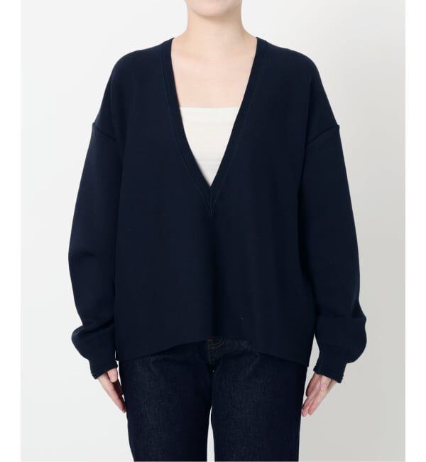 SLOBE IENA「スムースオーバーVネックニット」|ニット・セーター|