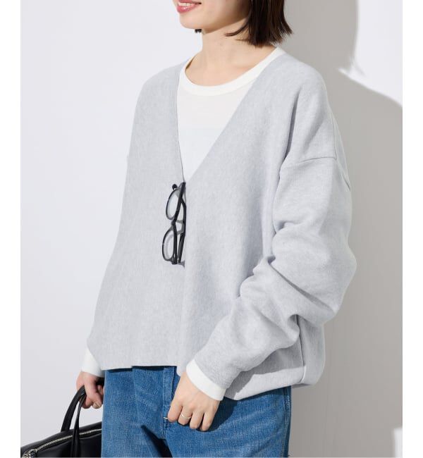 SLOBE IENA「スムースオーバーVネックニット」|ニット・セーター|