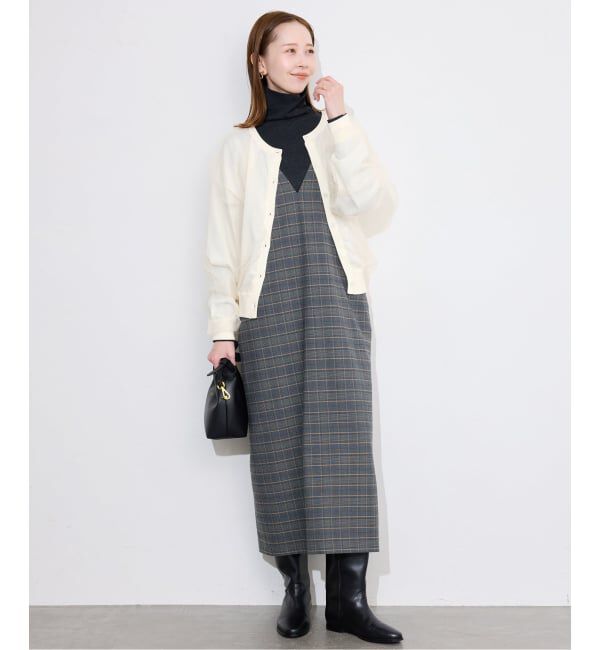 SLOBE IENA「2WAYチュールコンビニットカーディガン」|カーディガン|