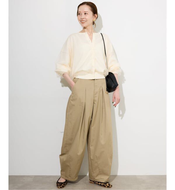 SLOBE IENA「2WAYチュールコンビニットカーディガン」|カーディガン|