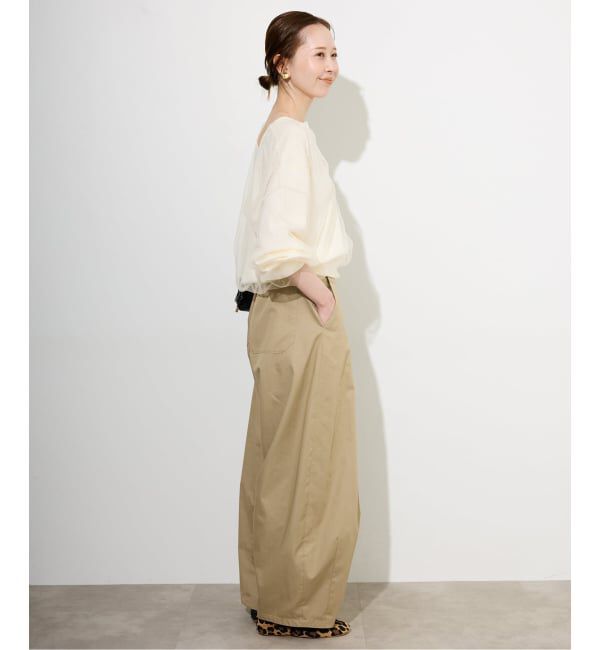 SLOBE IENA「2WAYチュールコンビニットカーディガン」|カーディガン|