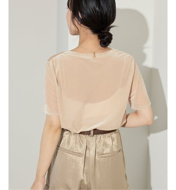 SLOBE IENA「ベロアTシャツ」|Tシャツ・カットソー|