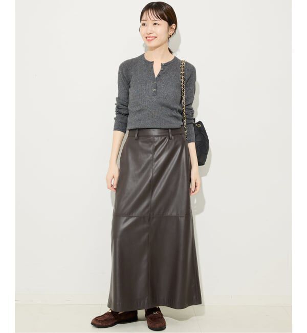 SLOBE IENA「《WEB限定/追加》スイビハイゲージヘンリープルオーバー」|ニット・セーター|