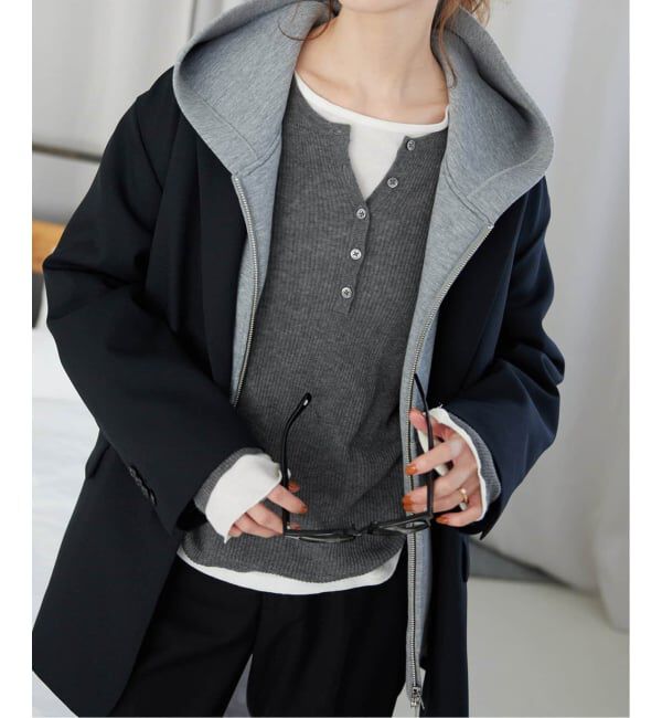 SLOBE IENA「《WEB限定/追加》スイビハイゲージヘンリープルオーバー」|ニット・セーター|