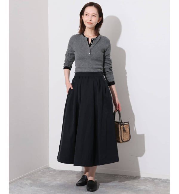 SLOBE IENA「《WEB限定/追加》スイビハイゲージヘンリープルオーバー」|ニット・セーター|