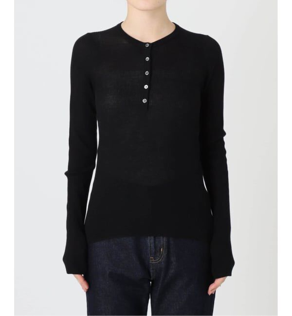 SLOBE IENA「《WEB限定/追加》スイビハイゲージヘンリープルオーバー」|ニット・セーター|