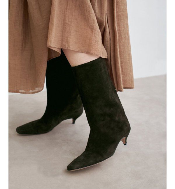 IENA「NEBULONI E./ネブロー二 KHAKI CAM ミドルブーツ」|ロングブーツ|カーキ