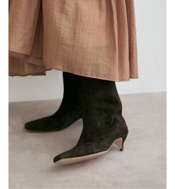 IENA「NEBULONI E./ネブロー二 KHAKI CAM ミドルブーツ」|ロングブーツ|