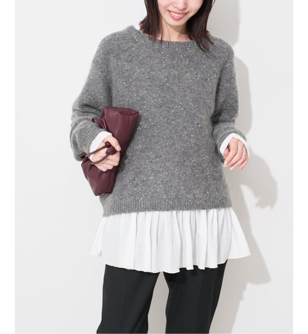 SLOBE IENA「スパンコールニット」|ニット・セーター|
