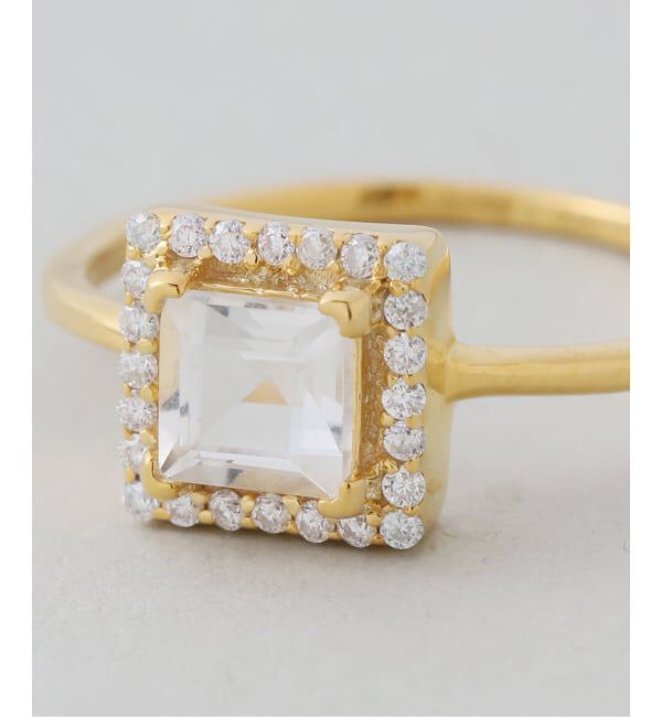 SLOBE IENA「《WEB限定サイズあり》ODUL SLOBE別注 スクエアカットリング」|リング|