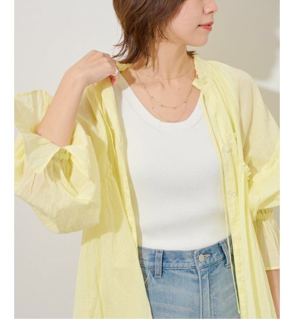 JOURNAL STANDARD relume「《追加3》Vis/Polyクルーネックリブタンクトップ」|タンクトップ|