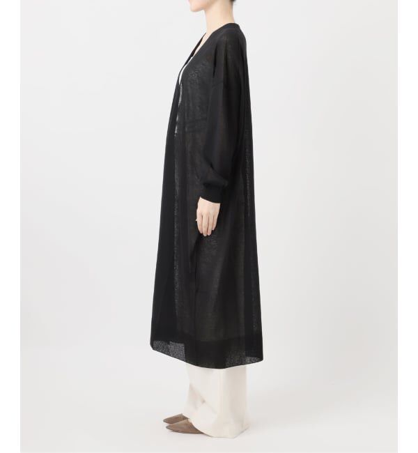 NOBLE「《予約》18Gシアーロングカーディガン」|カーディガン|