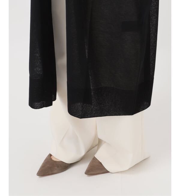 NOBLE「《予約》18Gシアーロングカーディガン」|カーディガン|