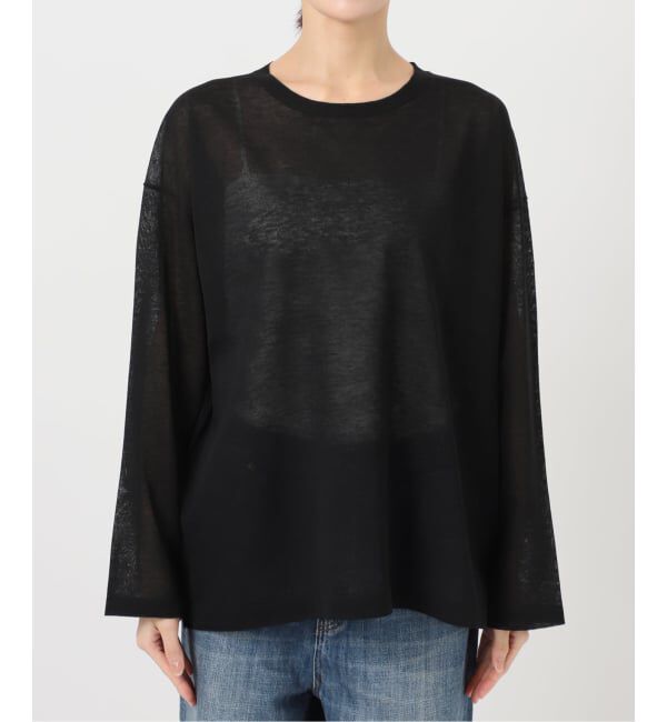 Spick and Span「《予約》リネン混シアールーズプルオーバー」|ニット・セーター|