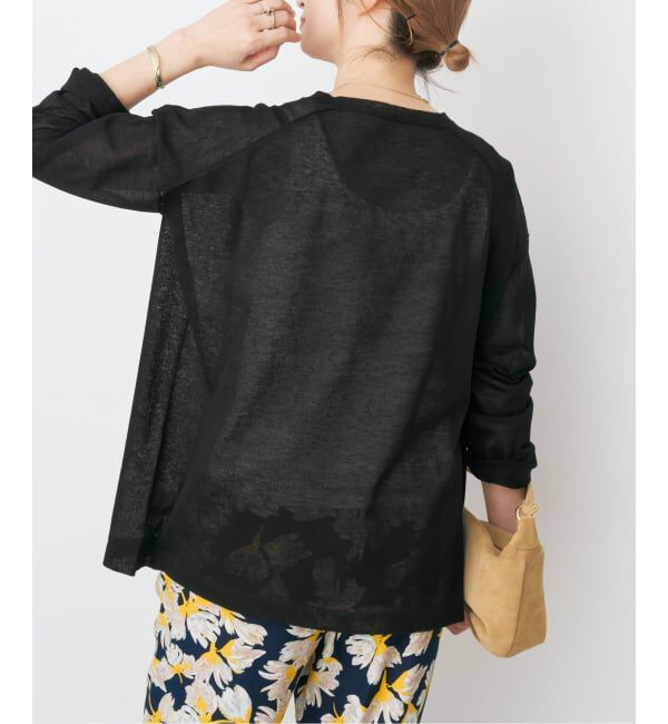 Spick and Span「《予約》リネン混シアールーズプルオーバー」|ニット・セーター|