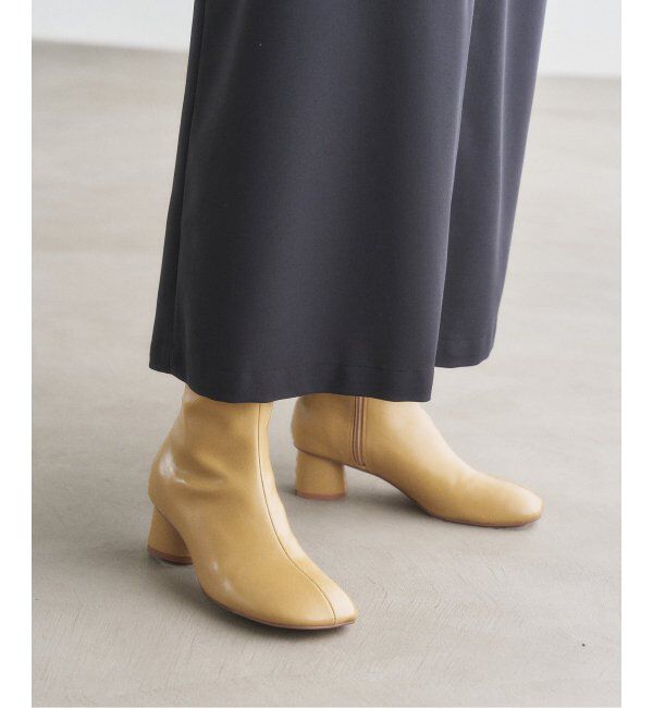 「《追加》4.5cmオブリークショートブーツ」|ショートブーツ|ベージュ