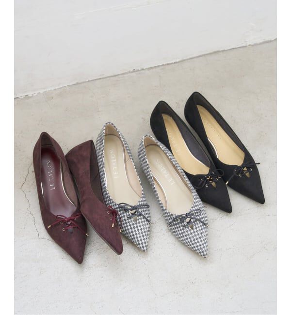  「3.5cmレースアップパンプス」|パンプス|