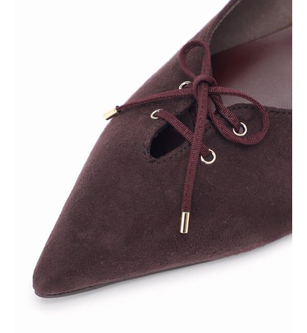  「3.5cmレースアップパンプス」|パンプス|