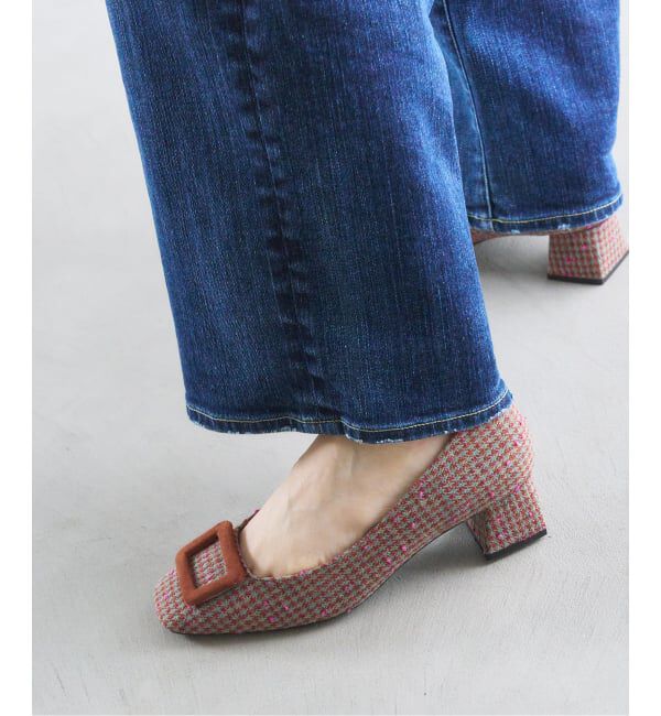  「4.5cmスクエアバックルパンプス」|パンプス|