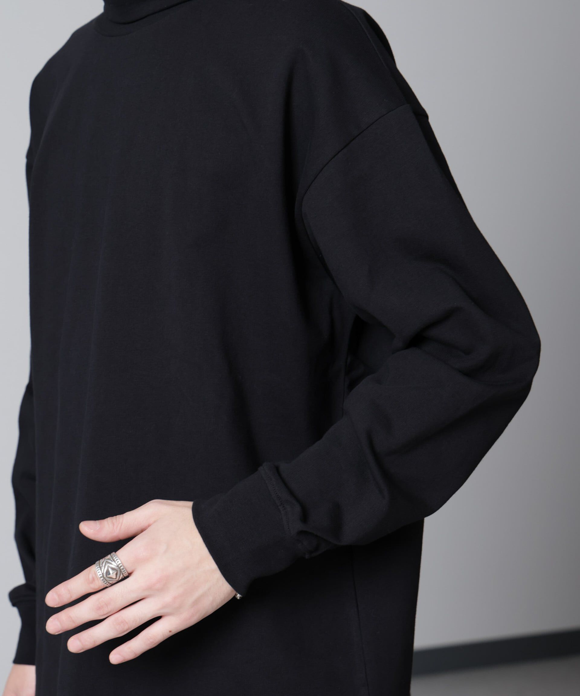 nano･universe「タートルカットミニ裏毛Ｔシャツ 長袖」|Tシャツ・カットソー|