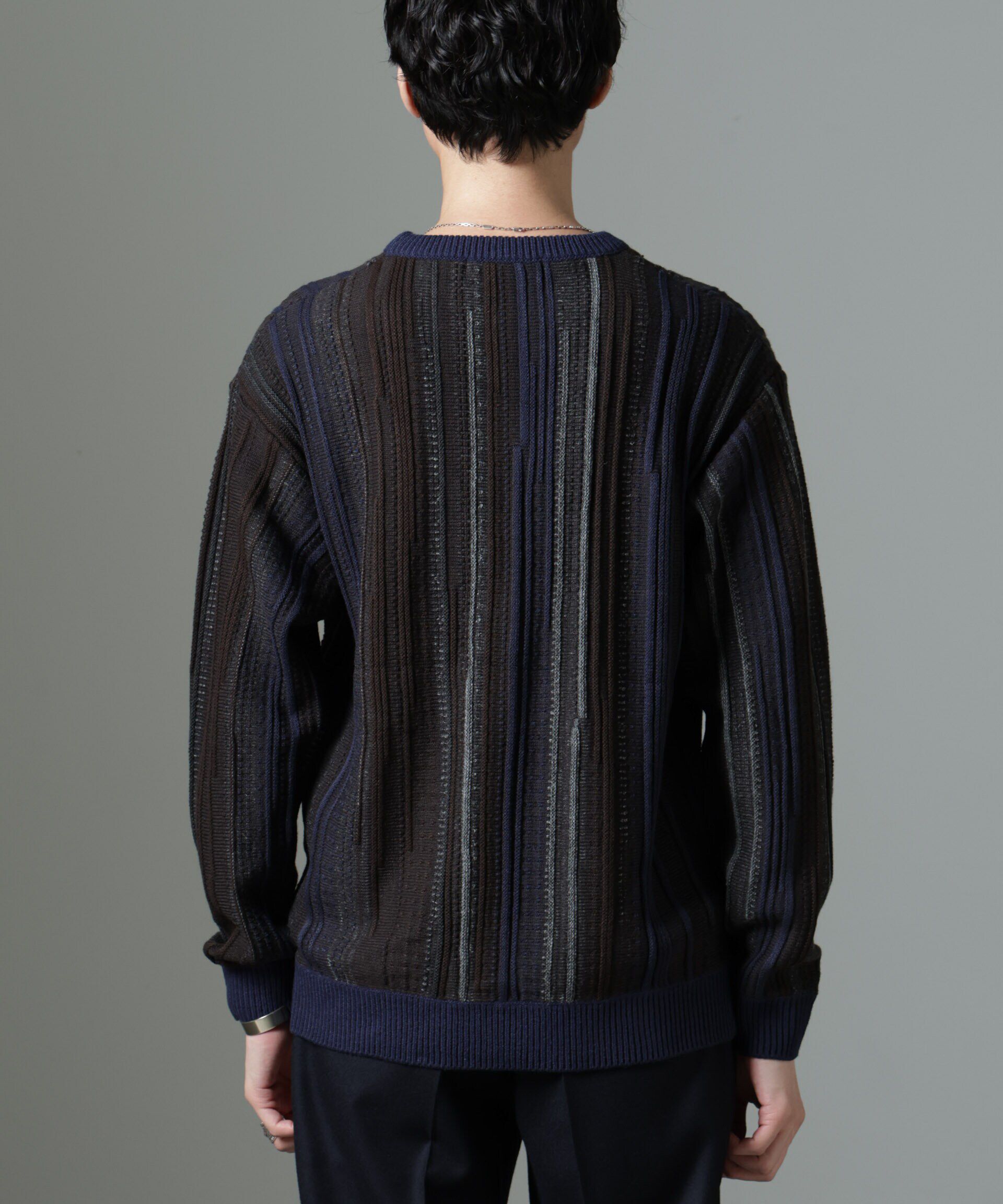 nano･universe「ジャガードヴィンテージライクニット」|ニット・セーター|