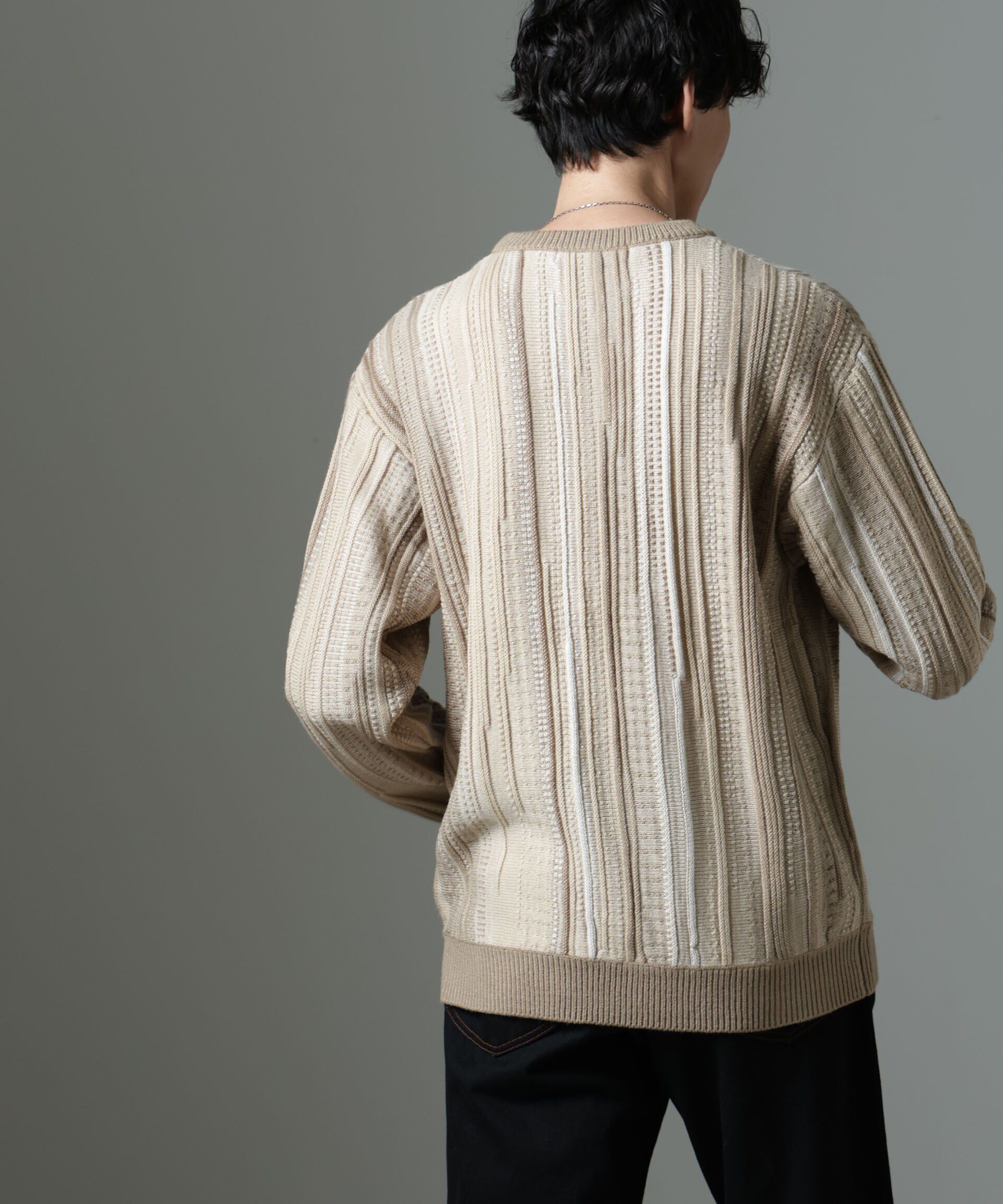 nano･universe「ジャガードヴィンテージライクニット」|ニット・セーター|