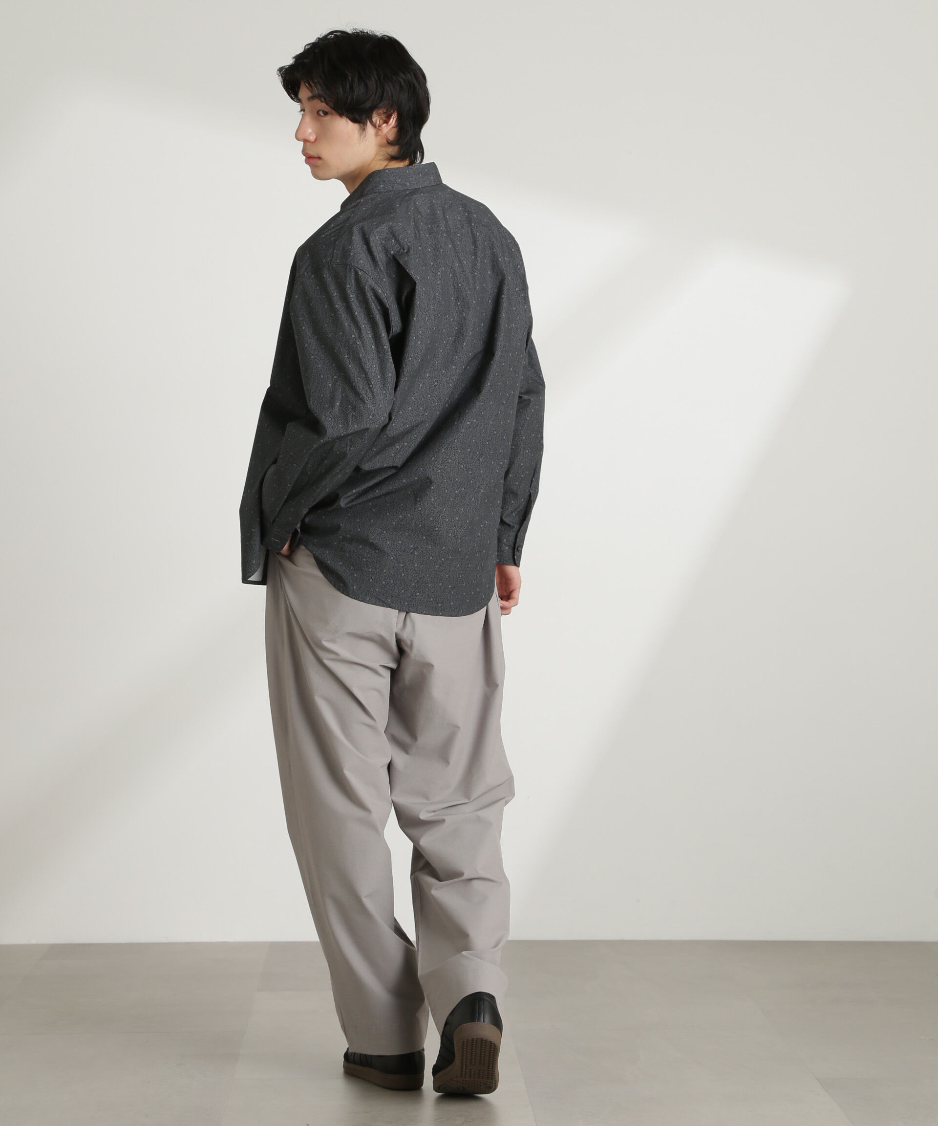 nano･universe「ストレッチワイドイージーパンツ(セットアップ可)」|チノ|