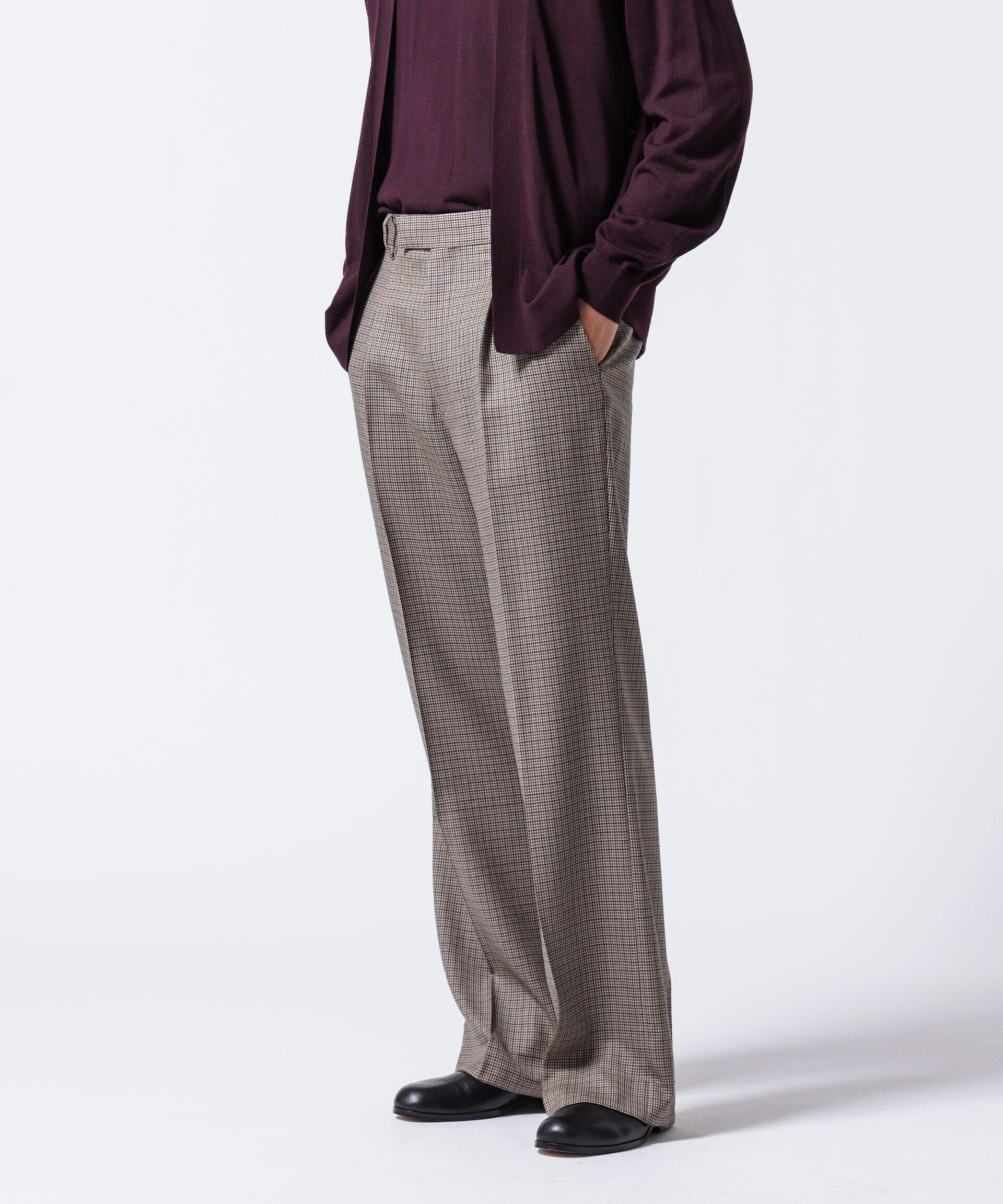 nano･universe「「ASSEMBLANC」クリースワイドパンツ(セットアップ可)」|スーツ|