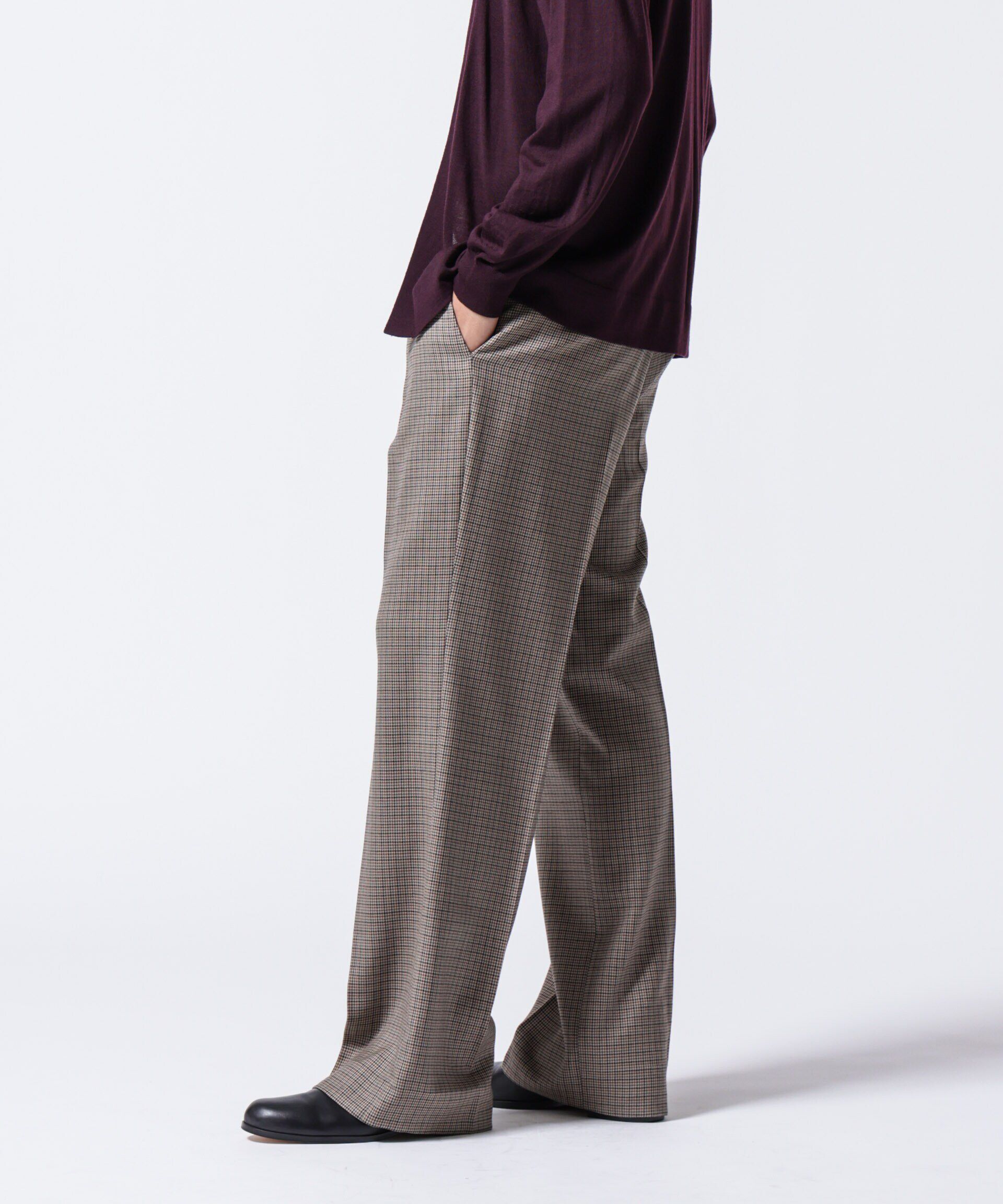 nano･universe「「ASSEMBLANC」クリースワイドパンツ(セットアップ可)」|スーツ|